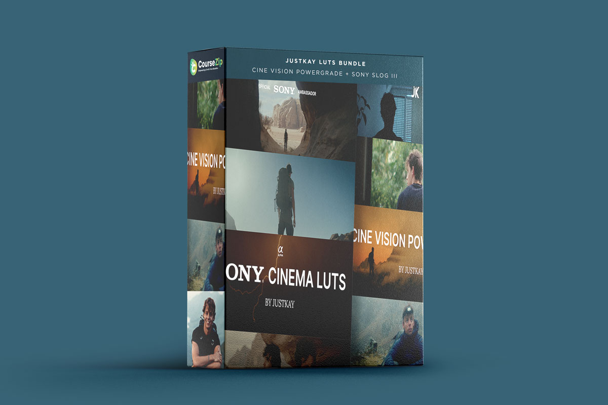 Justkay LUTs Bundle - Cine Vision, Powergrade, Sony SLog III, True Tone LUTs